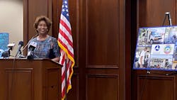 FTA Administrator Nuria Fernandez spoke at an event in Jackson, Miss., to highlight a grant to the Mississippi Department of Transportation. FTA Administrator Nuria Fernandez spoke at an event in Jackson, Miss., to highlight a grant to the Mississippi Department of Transportation.