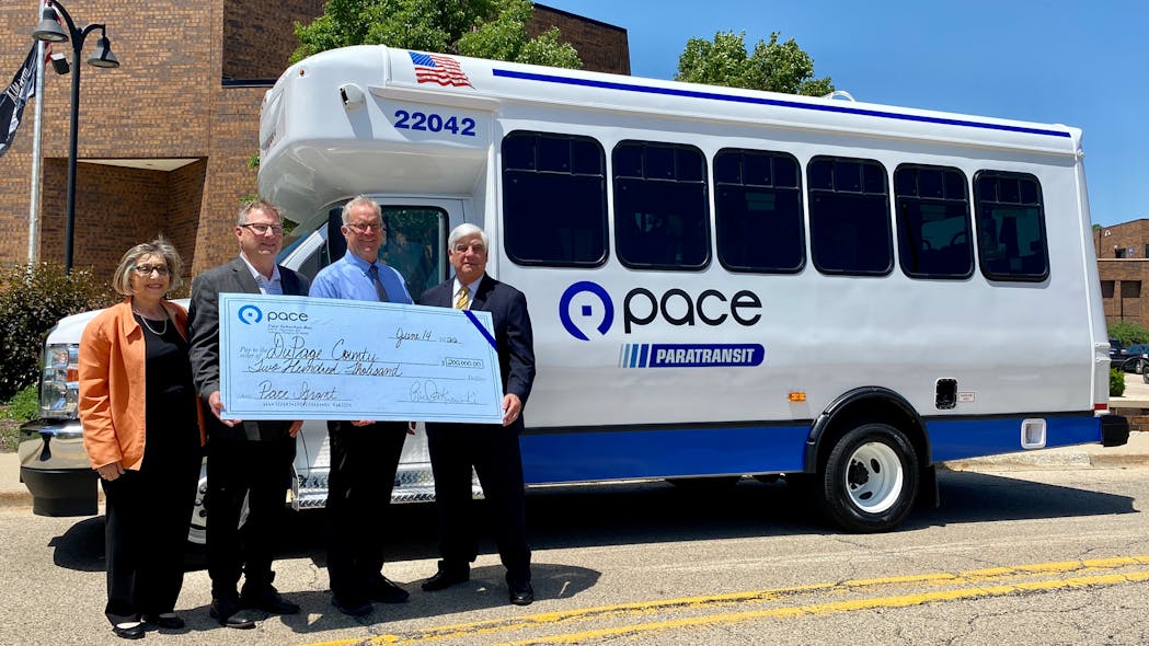 Pace delivers new vehicle, additional funding to DuPage County for Ride