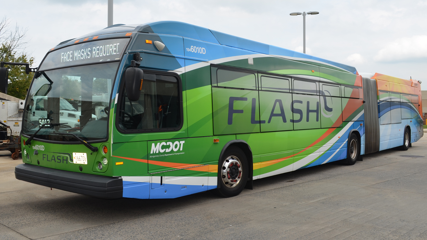 STV will develop a master plan to support MCDOT's transition to zero-emission buses. [STV]