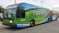 STV will develop a master plan to support MCDOT&apos;s transition to zero-emission buses. [STV]
