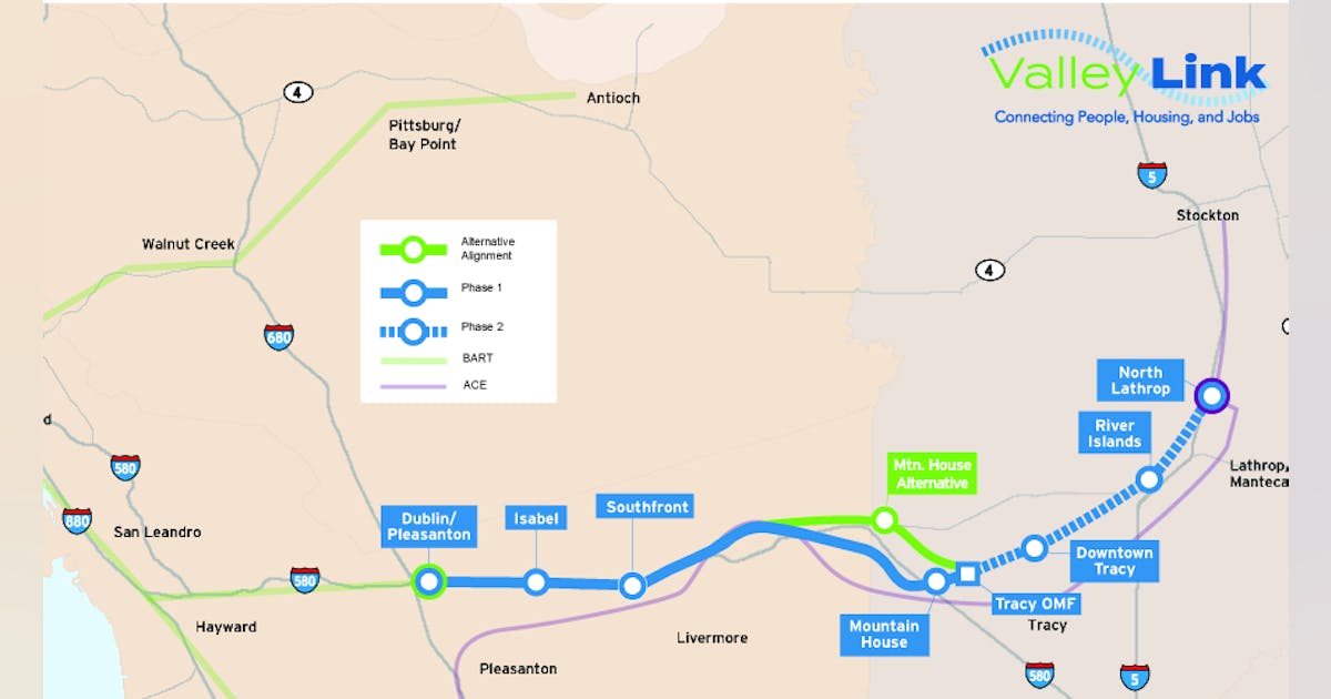 First phase of Valley Link Rail Project enters Project Development of ...