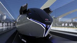 A rendering of a TransPod vehicle. A rendering of a TransPod vehicle.