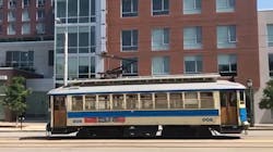 The Loop Trolley 'Two-ey' is seen in the 2020 image. The Loop Trolley 'Two-ey' is seen in the 2020 image.