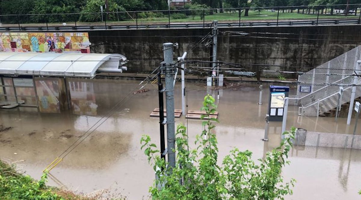 In addition to damage to tracks and signal systems, St. Louis Metro is expecting to declare one Call-A-Ride vehicle and a $10 million MetroLink train as total losses due to flooding on July 26.