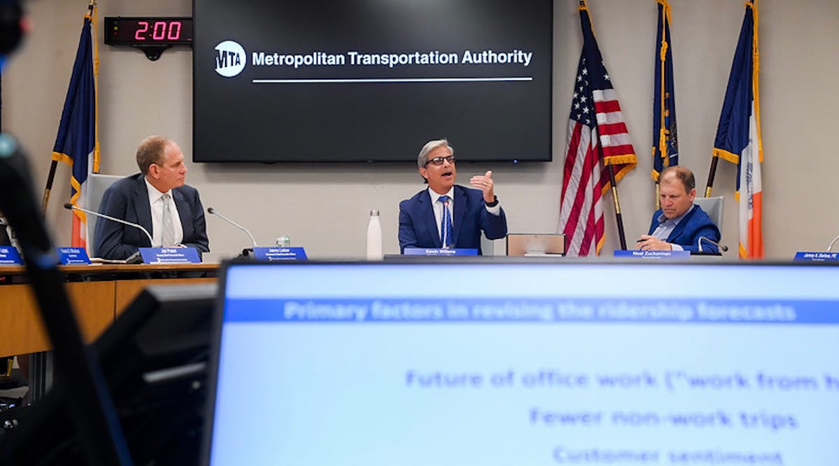 MTA Chief Financial Officer Kevin Willens reports to the Finance Committee of the MTA Board at Headquarters on Monday, July 25, 2022.