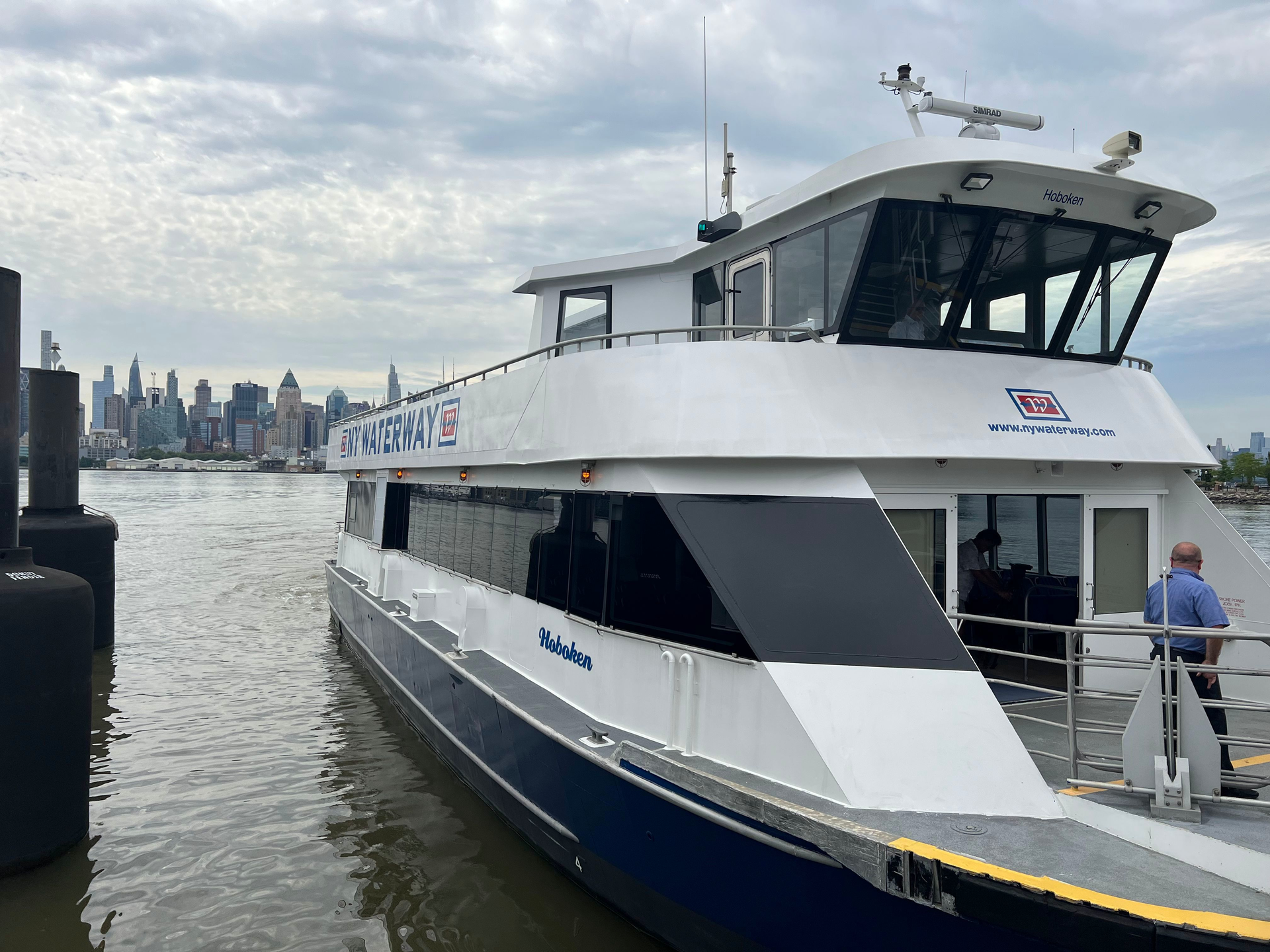 Hoboken is the first of five ferries to undergo upgrades to make it more fuel efficient and emit less engine exhaust.