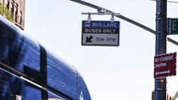 Among the quick implementation recommendations NACTO provided in its new report was prioritizing bus service through dedicated bus lanes. Among the quick implementation recommendations NACTO provided in its new report was prioritizing bus service through dedicated bus lanes.