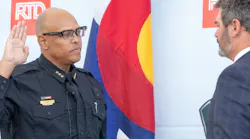 Dr. Joel Fitzgerald Sr. was sworn in as Denver RTD chief of police and emergency management on Aug. 23. Dr. Joel Fitzgerald Sr. was sworn in as Denver RTD chief of police and emergency management on Aug. 23.