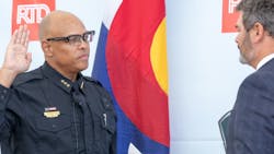Dr. Joel Fitzgerald Sr. was sworn in as Denver RTD chief of police and emergency management on Aug. 23. Dr. Joel Fitzgerald Sr. was sworn in as Denver RTD chief of police and emergency management on Aug. 23.