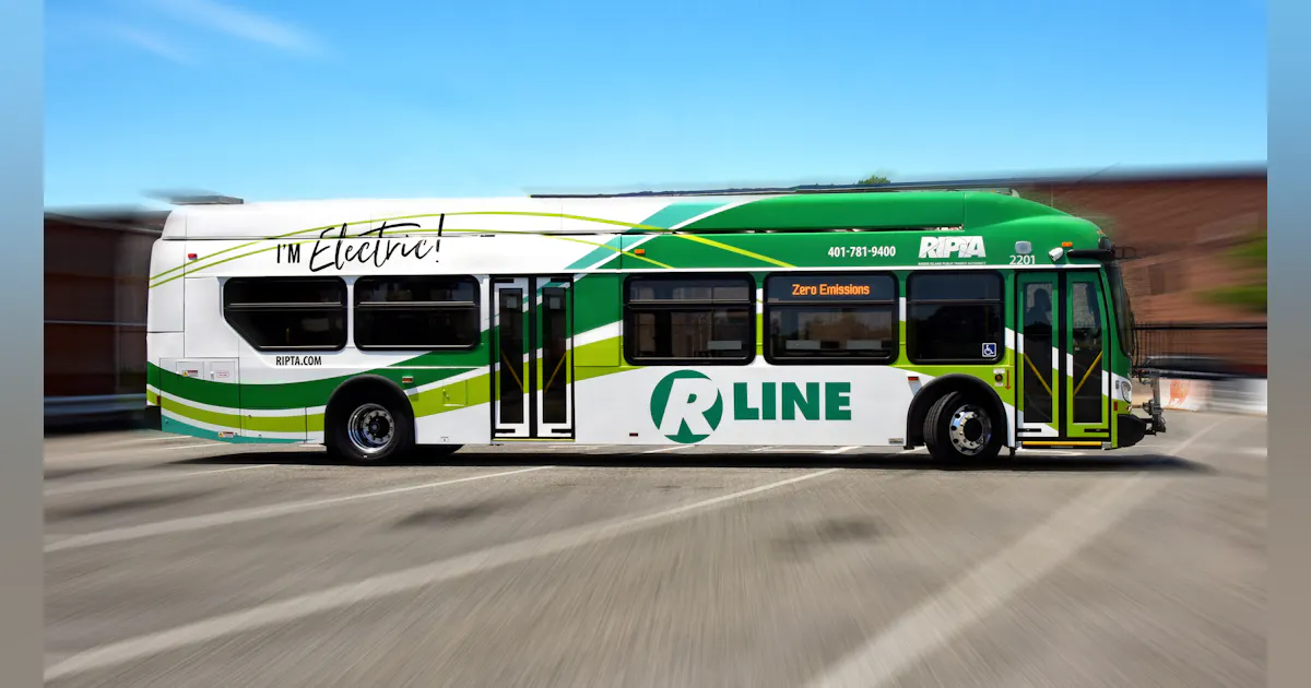 Crete Il Buses Rapt Group RIPTA unveils Rhode Island's first electric bus fleet | Mass Transit