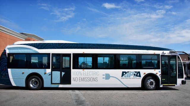RIPTA will receive a $22.37 million RAISE grant that will fund charging infrastructure, facility upgrades and the procurement of approximately 25 battery-electric buses.