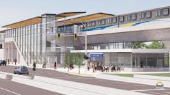 A rendering showing the 190 Street Station that will be built as part of the Surrey Langley SkyTrain project.