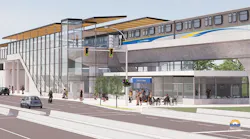 A rendering showing the 190 Street Station that will be built as part of the Surrey Langley SkyTrain project.