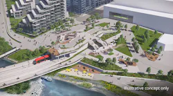 A rendering of the Eau Claire Station on the future Green Line Light-Rail Project.