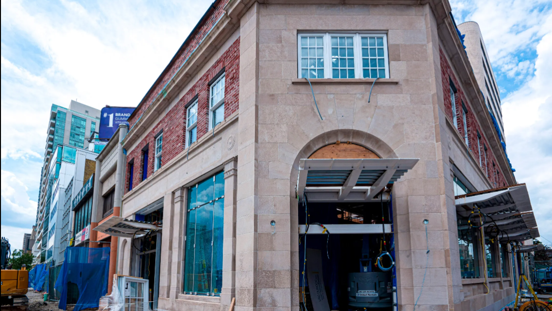 Metrolinx restored the fa&ccedil;ade in August 2022.