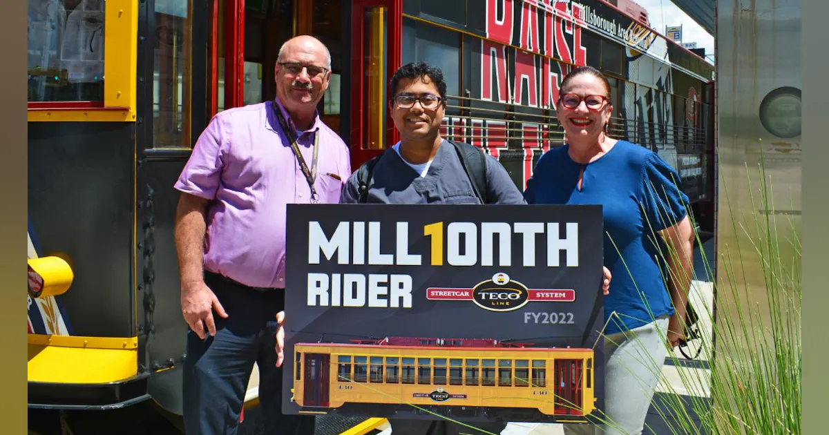 TECO Line Streetcar celebrates a million rides in FY 2022 | Mass Transit