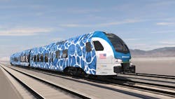 The Stadler FLIRT H2 will operate on the Arrow Line as part of the Redlands Passenger Rail System. The Stadler FLIRT H2 will operate on the Arrow Line as part of the Redlands Passenger Rail System.