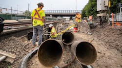 Crews work on MBTA&apos;s Orange Line during a 30-day diversion.