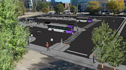 A rendering of GRTC's Downtown Transfer Station that will improve bus transfers.