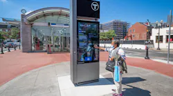 The first kiosk was launched at East Boston’s Maverick station in June.