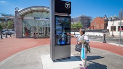 The first kiosk was launched at East Boston’s Maverick station in June. The first kiosk was launched at East Boston’s Maverick station in June.