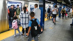Sept. 8 marked a record ridership day for NYC buses and subways as students returned to class throughout the city. Sept. 8 marked a record ridership day for NYC buses and subways as students returned to class throughout the city.