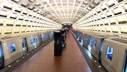 Two 7000-series trains at WMATA&apos;s Navy Yard station; up to 20 7000-series trains will be entering daily service starting Sept. 12 under an updated return to service plan.