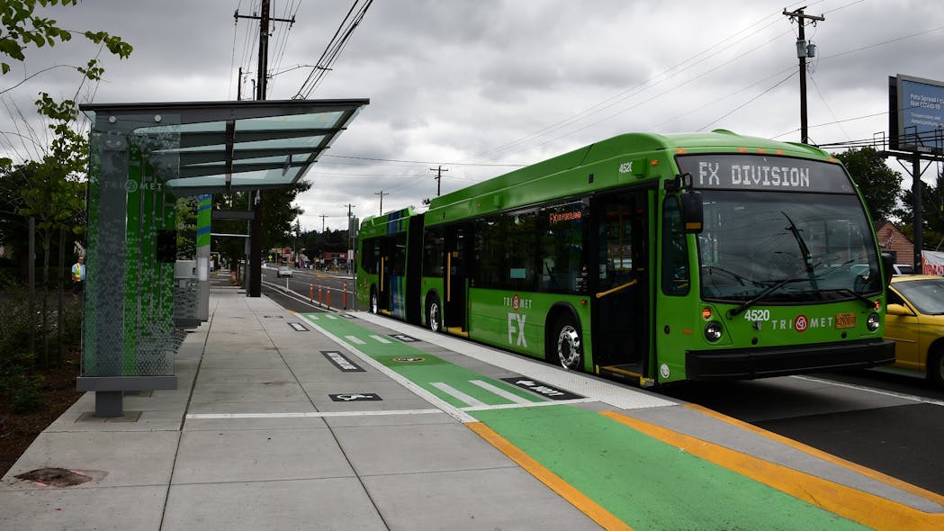 TriMet s FX Bus Service Begins On A Transformed Division Street trimet-s-fx-bus-service-begins-on-a-transformed-division-street