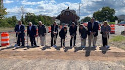 A groundbreaking ceremony was held Sept. 14 for the Windsor Locks station and track improvement project.