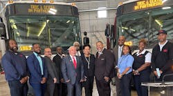 GCRTA donated two buses to workforce development partner Cuyahoga Community College for drivers-in-training to obtain their CDL and with training for mechanics.