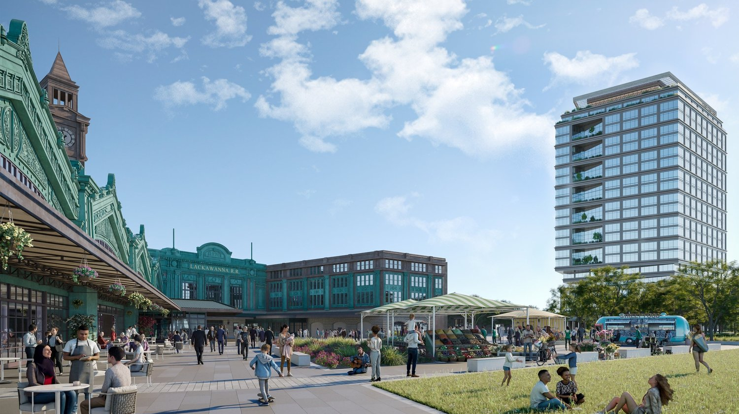 A rendering of the future Hoboken Connect development project.