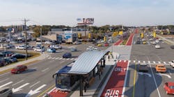 A rendering of the Lowcountry Rapid Transit project, which will feature dedicated bus lanes on a portion of the route. A rendering of the Lowcountry Rapid Transit project, which will feature dedicated bus lanes on a portion of the route.