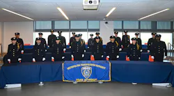 Twenty MTA Police Officers celebrate the completion of the Recruit Training Curriculum with “Gun and Shield Day” at the NYPD Academy on Wednesday, Oct 12, 2022.