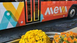 The new look is much more than mere cosmetics and supports a dramatic campaign to improve service, including going fare free systemwide back in March, doubling frequencies in Lawrence beginning last month, optimizing routings and adding bus stops. The new look is much more than mere cosmetics and supports a dramatic campaign to improve service, including going fare free systemwide back in March, doubling frequencies in Lawrence beginning last month, optimizing routings and adding bus stops.