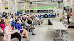 Rep. Brownley address the crowd at GCTD's Clean Air Summit and Expo.