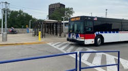 The existing Metro Transit 5th and Missouri Transit Center in East St. Louis. The existing Metro Transit 5th and Missouri Transit Center in East St. Louis.