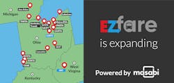 Where EZFare is used across a four-state region.