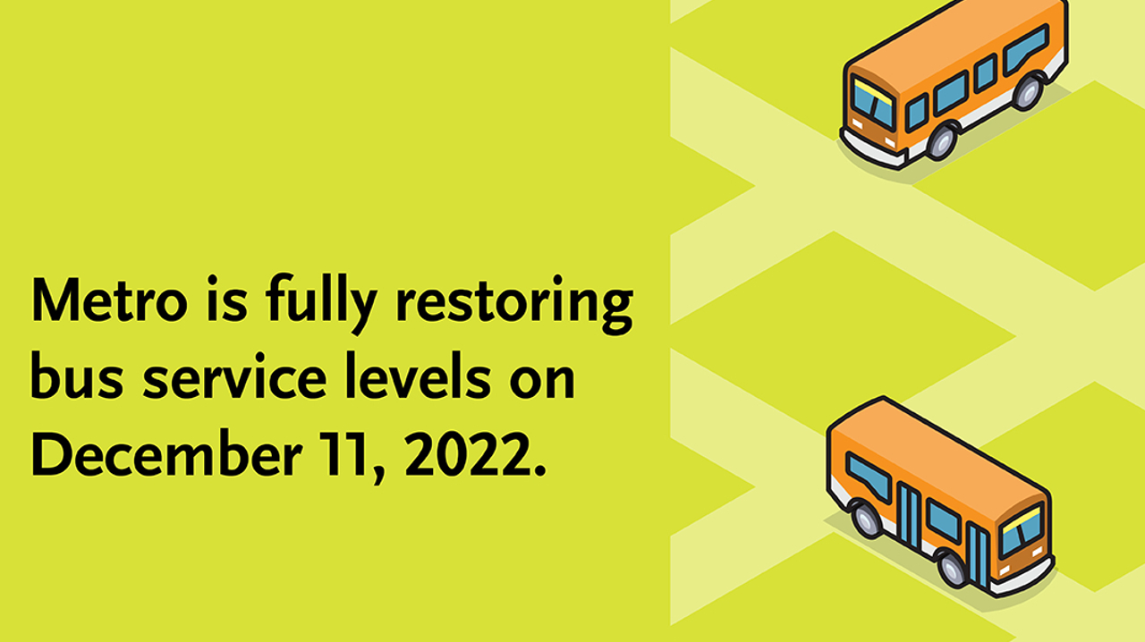 Dec. 11 bus service changes graphic