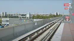 Dulles Airport Station on the Silver Line extension; the extension will open for service on Nov. 15, 2022.