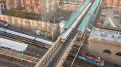 Metra and CTA trains