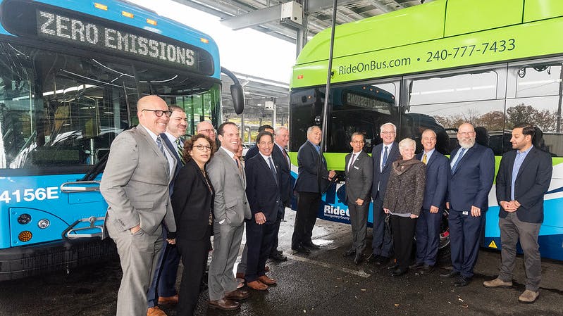 America's biggest electric bus microgrid opened