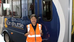 National Express Transit bus driver Margarita Gallegos. National Express Transit bus driver Margarita Gallegos.