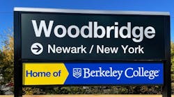 Home of Berkeley College sign Home of Berkeley College sign