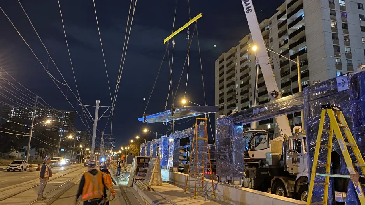 One of the eight shelters at Driftwood Avenue.