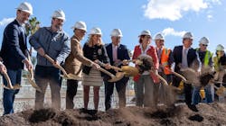 Construction workers on site at Burbank Junction Speed Improvement Project Construction workers on site at Burbank Junction Speed Improvement Project