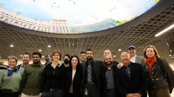 The team behind the Powell St. Modernization Program poses for a photo under “Elysium” by Stephen Galloway on Nov. 22, 2022. The team behind the Powell St. Modernization Program poses for a photo under “Elysium” by Stephen Galloway on Nov. 22, 2022.