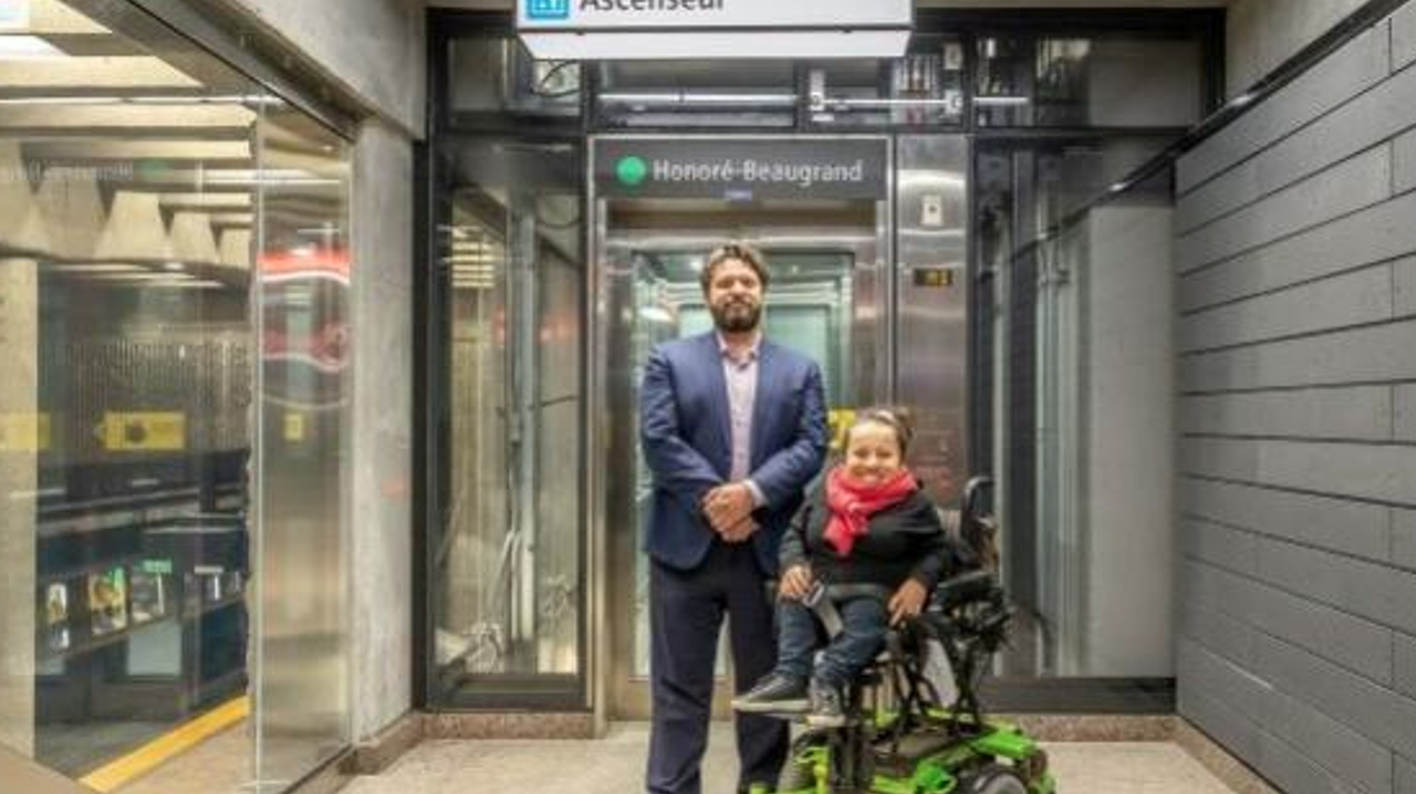 Rush Julien posing with a disabled rider