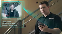 ZeroEyes platform detects potential weapons and notifies security of a threat.