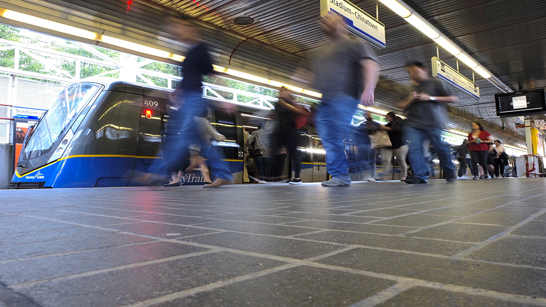 Skytrain People Moving Trans Link