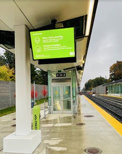 The entrance to the brand-new north tunnel at Agincourt GO from the station’s west platform. The entrance to the brand-new north tunnel at Agincourt GO from the station’s west platform.